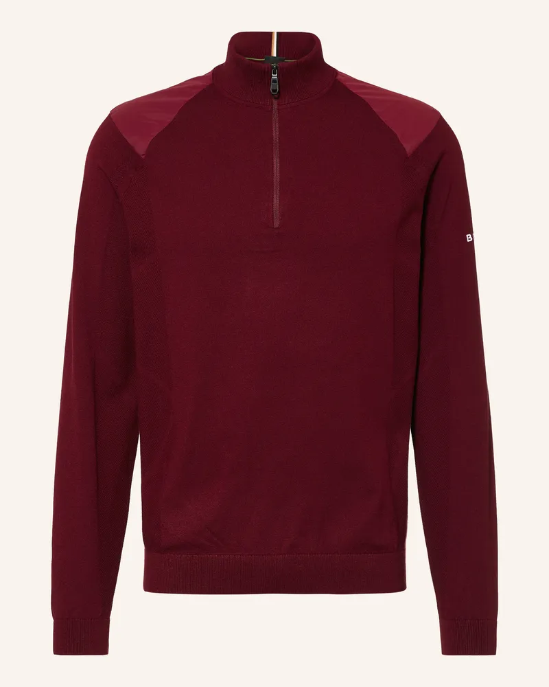 HUGO BOSS Troyer Rank rot Dunkelrot