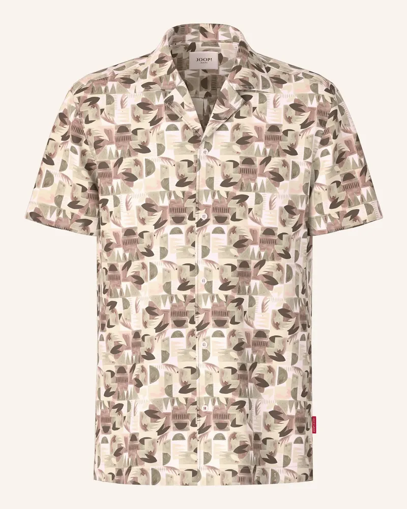 JOOP! Resorthemd Hanes Regular Fit braun Braun