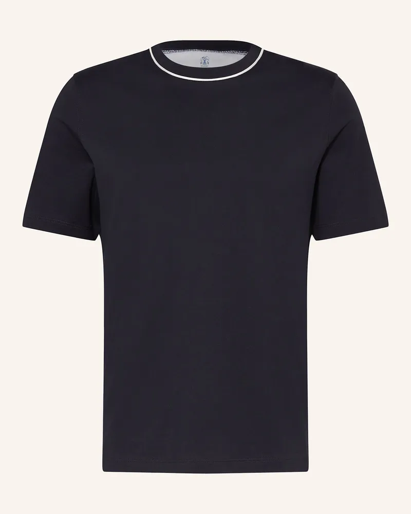 Brunello Cucinelli T-Shirt blau Dunkelblau