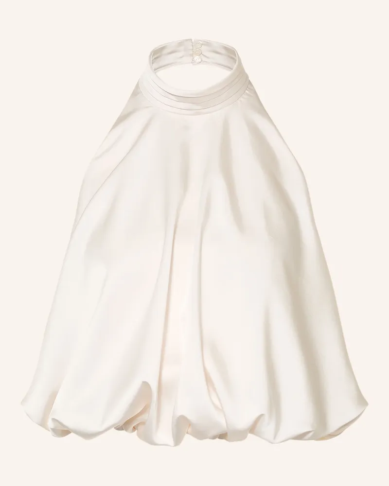 Claudie Pierlot Blusentop Aus Satin weiss Ecru