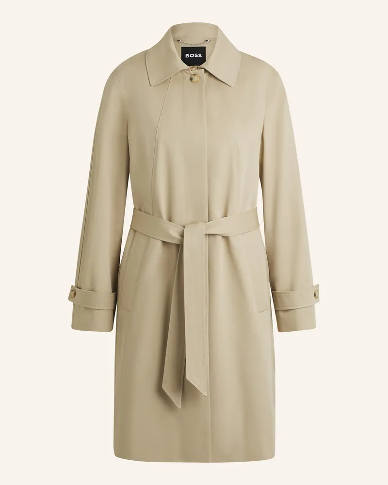 HUGO BOSS Klassischer Mantel CALEXIS Regular Fit Beige