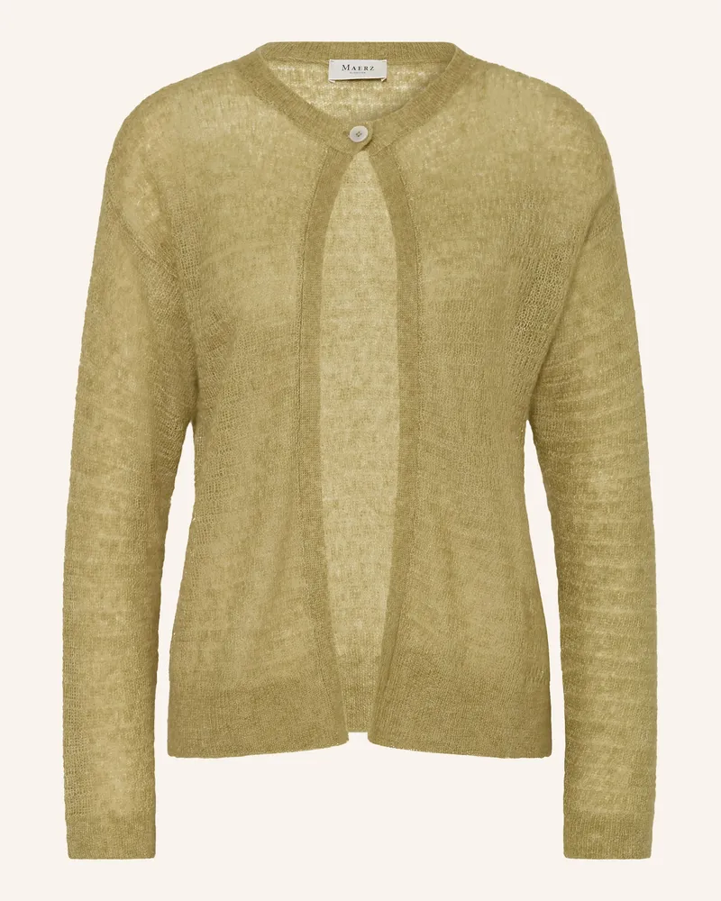 Maerz Strickjacke mit Alpaka Oliv