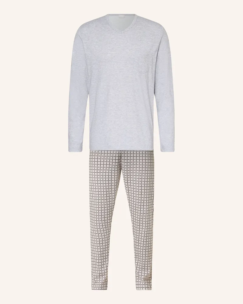 Mey Schlafanzug Hellgrau