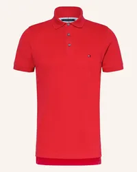 Tommy Hilfiger Piqué-Poloshirt Slim Fit Rot