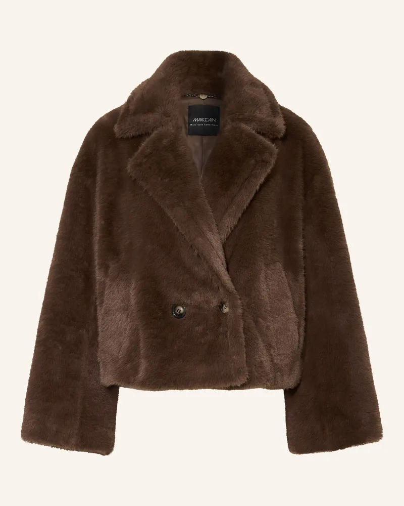 Marc Cain Kunstfell-Jacke braun 697