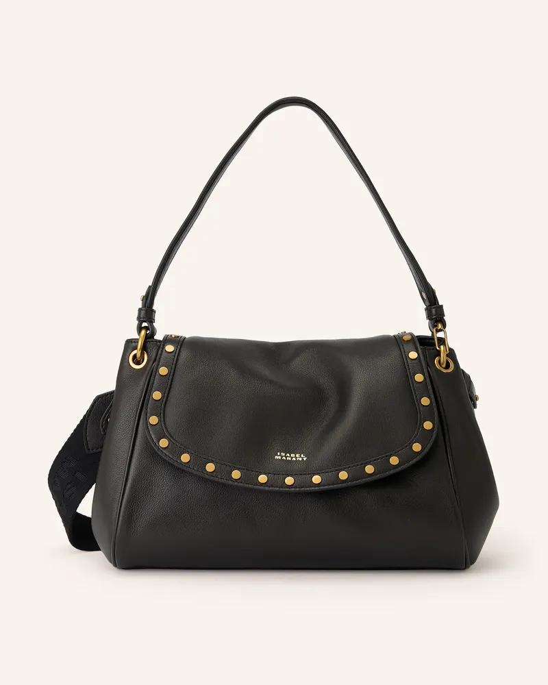 Isabel Marant Handtasche Chany Medium Mit Nieten schwarz Schwarz