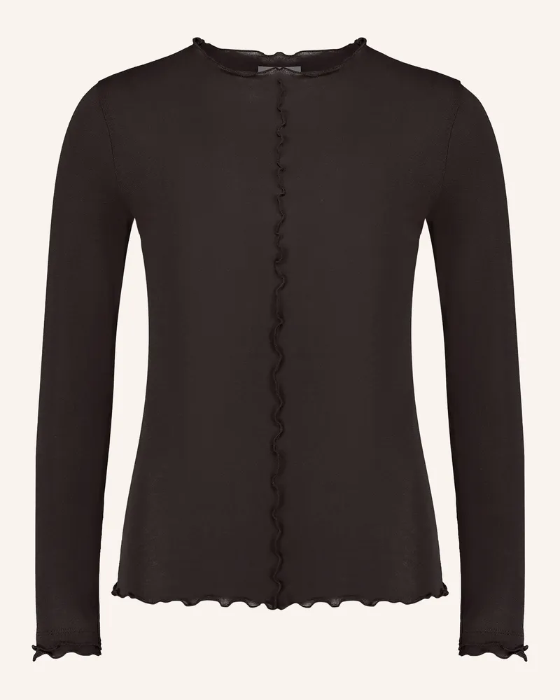 Cartoon Longsleeve braun Dunkelbraun
