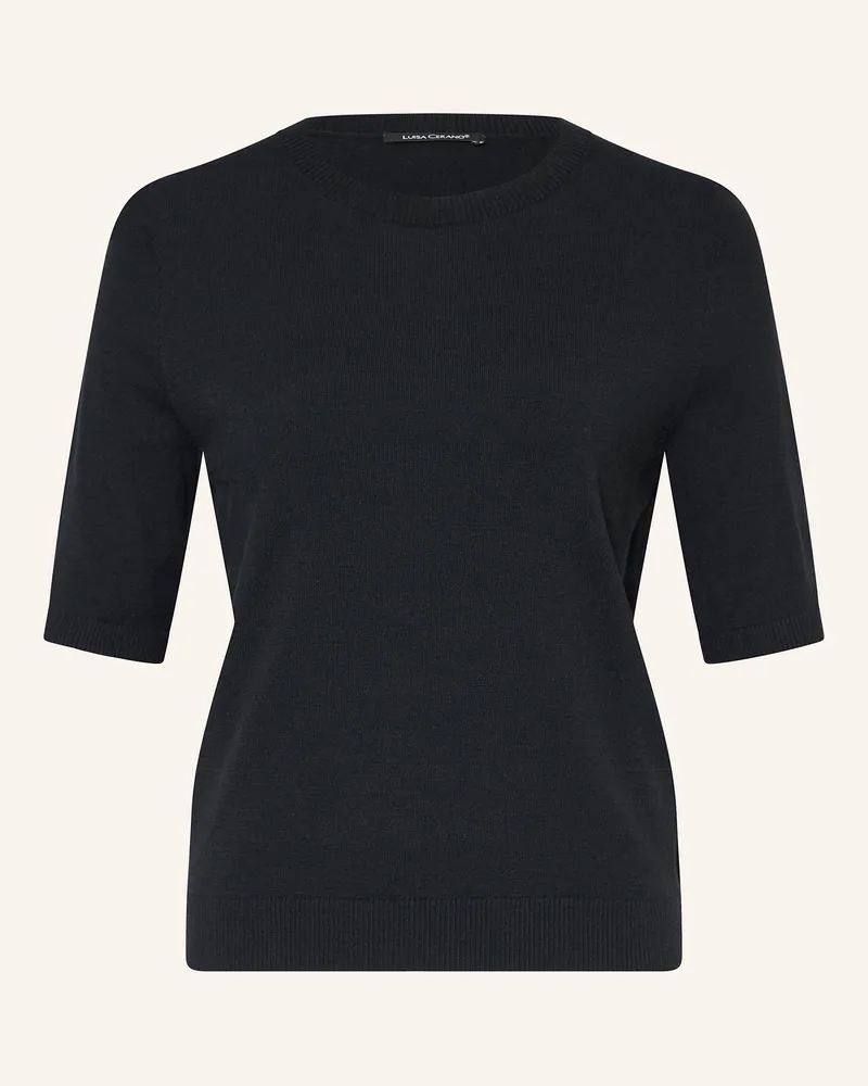 Luisa Cerano Strickshirt Dunkelblau