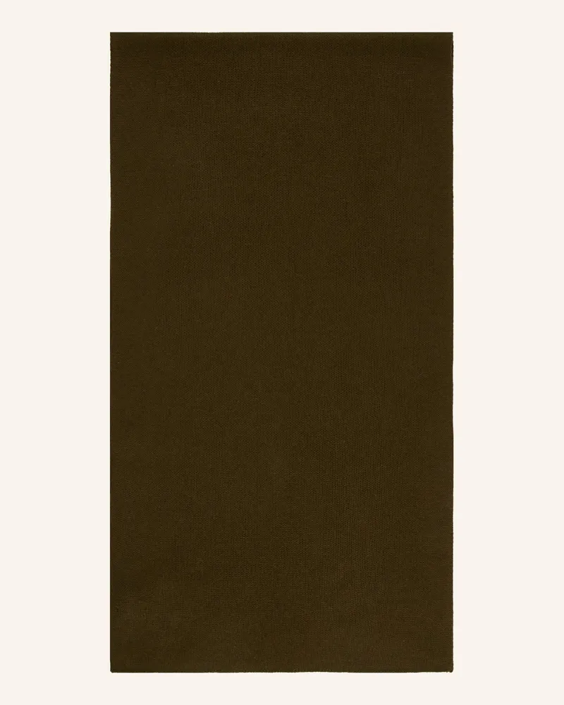 Strokesman's Cashmere-Schal gruen Khaki