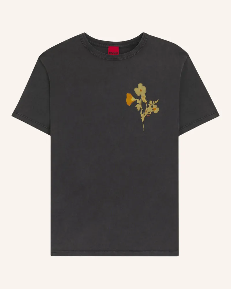 HUGO BOSS T-Shirt DAMACIA_5 Regular Fit Schwarz