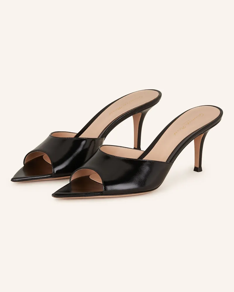 Gianvito Rossi Mules Nuit schwarz Schwarz