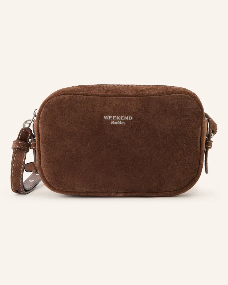 Max Mara Umhängetasche Struzzo braun Dunkelbraun