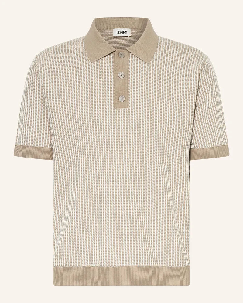 Drykorn Piqué-Poloshirt TAMIAN Regular Fit Taupe