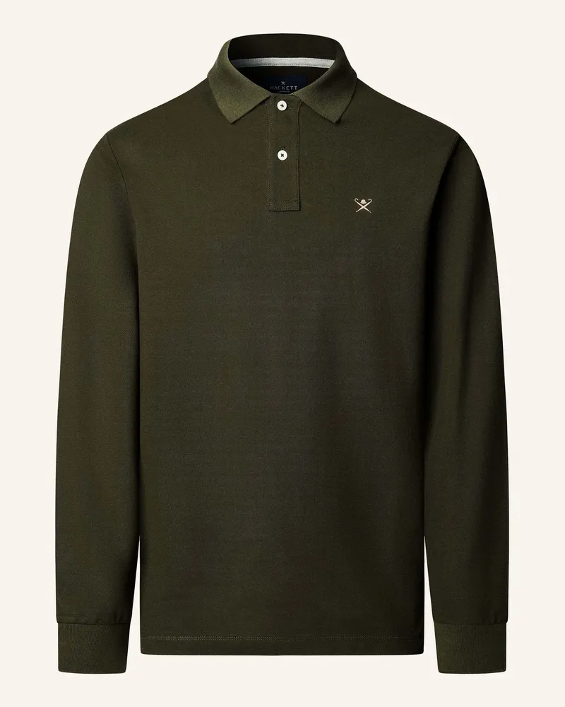 Hackett Poloshirt Slim Fit Logo Ls gruen Grün