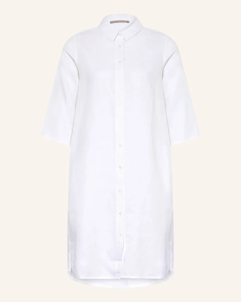 (THE MERCER) N.Y. Hemdblusenkleid Aus Leinen Mit 3/4-Arm weiss Weiss