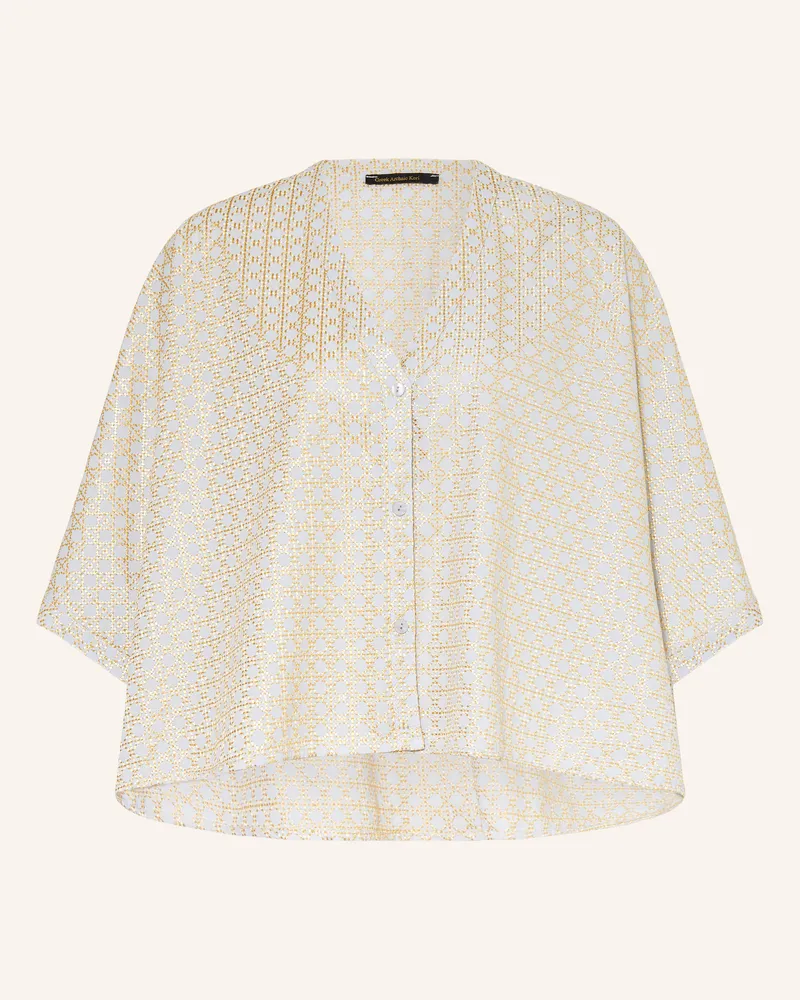 Greek Archaic Kori Bluse Mit 3/4-Arm grau Blaugrau