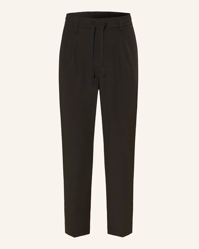 HUGO BOSS Chino T_CONVERT-PLEAT Tapered Fit Schwarz