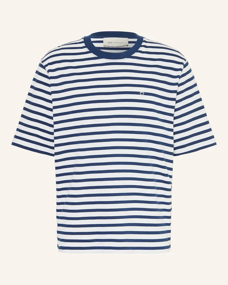 AMI Paris T-Shirt blau Weiss
