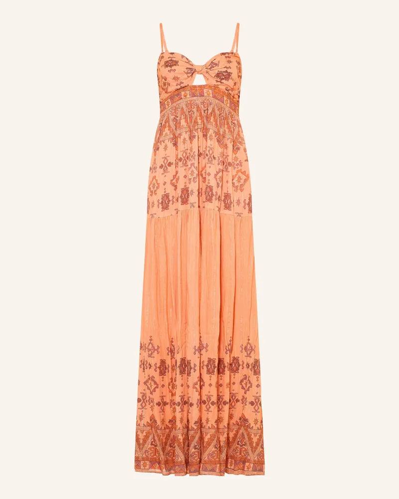 ba&sh Kleid Zema Mit Glitzergarn Und Cut-Out orange Orange