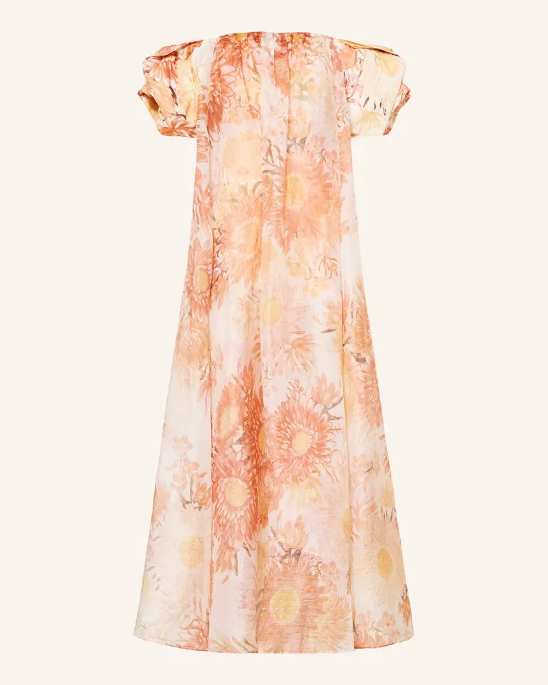 Aje. Off-Shoulder-Kleid Cosette Gown braun Creme