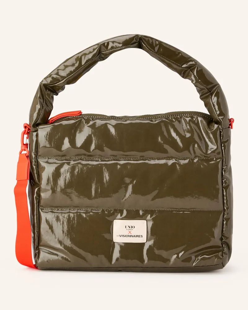 UNIO Schultertasche Lacquer gruen Khaki