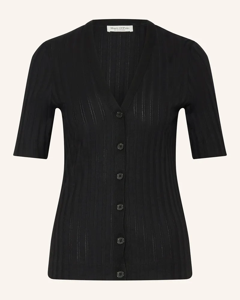 Marc O'Polo Strickjacke schwarz Schwarz