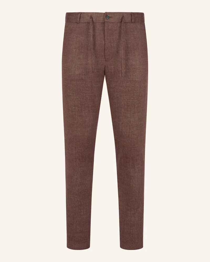 Zuitable Anzughose DISPARTAFLEX Slim Fit aus Jersey Rot