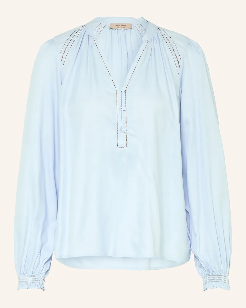 Mos Mosh Blusenshirt Mmtazzin blau Hellblau