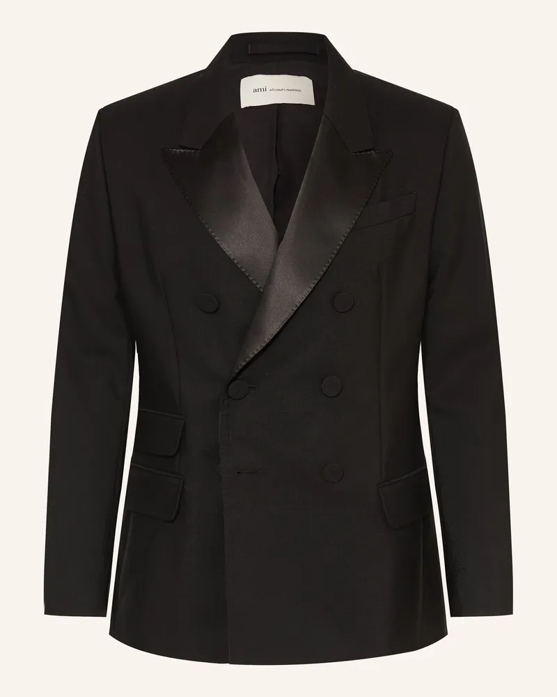 AMI Paris Smoking-Sakko Regular Fit schwarz Schwarz