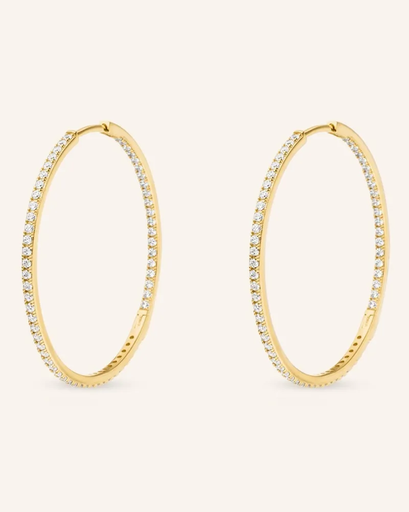 VEYNOU Creolen Cleo Big Aus 14 Karat Gelbgold Und 1,60ct. Lab-Grown Diamanten gold Gold