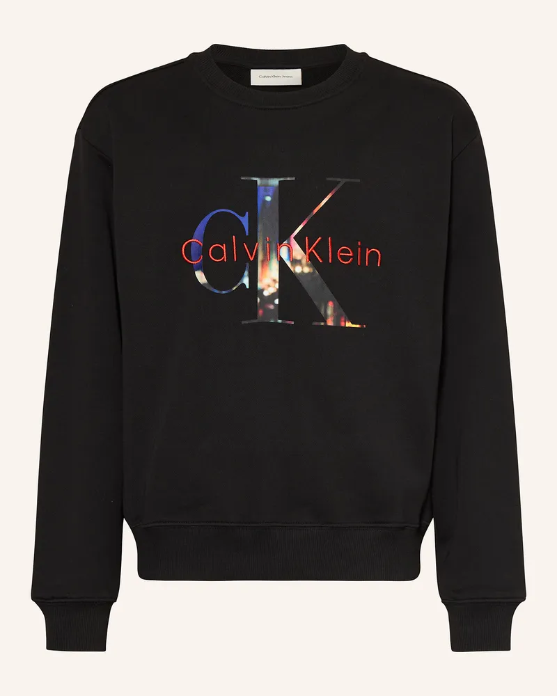 Calvin Klein Sweatshirt schwarz Schwarz