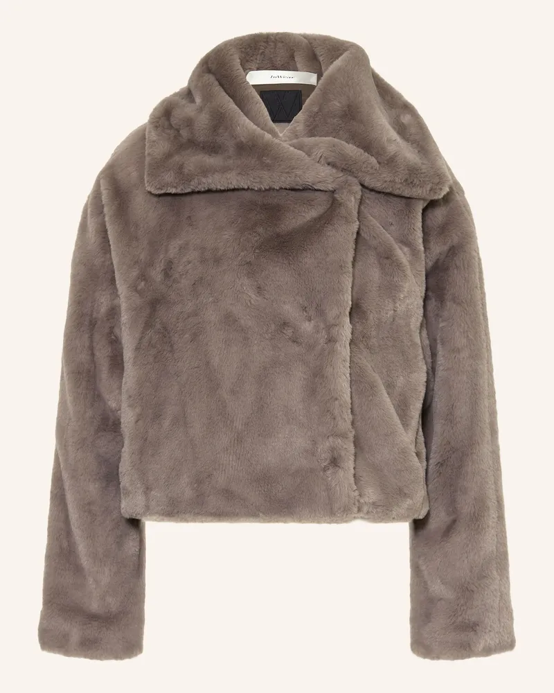 InWear Kunstfell-Jacke YOBOIW Grau