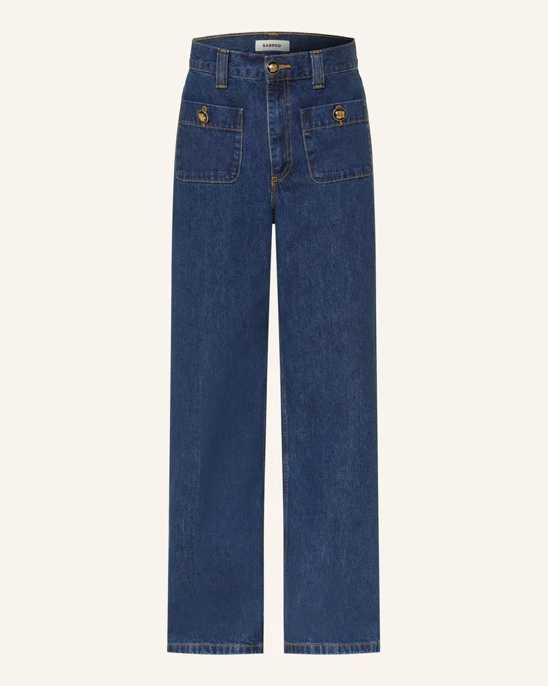 Sandro Wide Leg Jeans blau D324