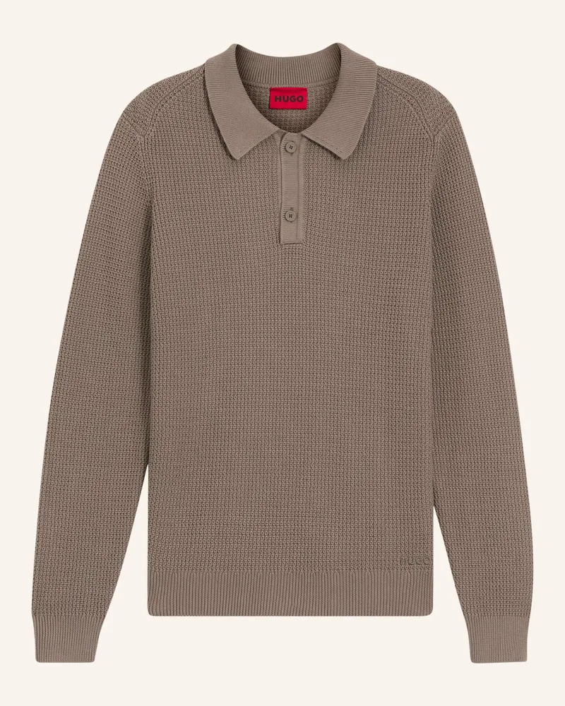 HUGO BOSS Pullover Saffowl Relaxed Fit braun Hellbraun