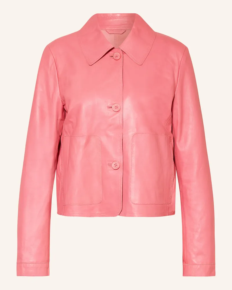 Milestone Lederjacke Msammi pink Rosa