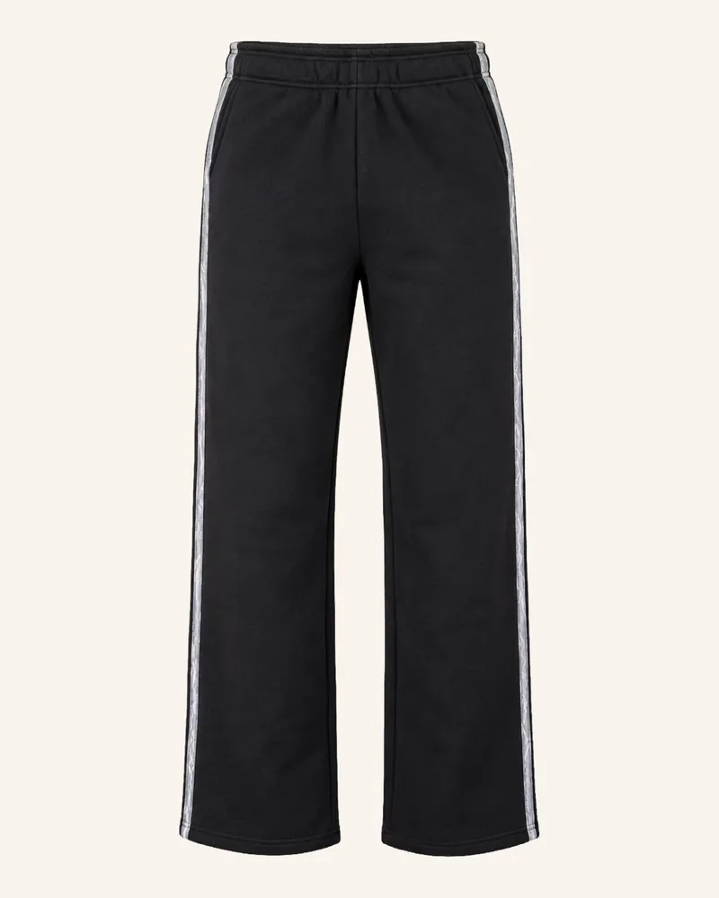 Carlo Colucci Sweathose - Stripe Club Fragale schwarz Schwarz