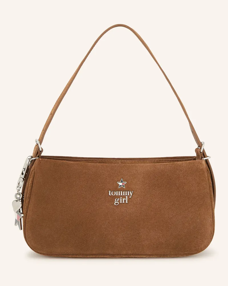 Tommy Hilfiger Schultertasche beige Cognac