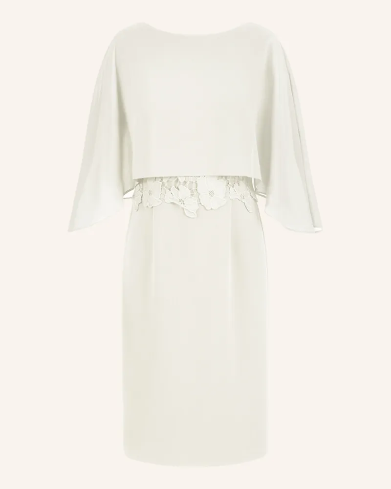 Apart Kleid mit Chiffoncape Creme
