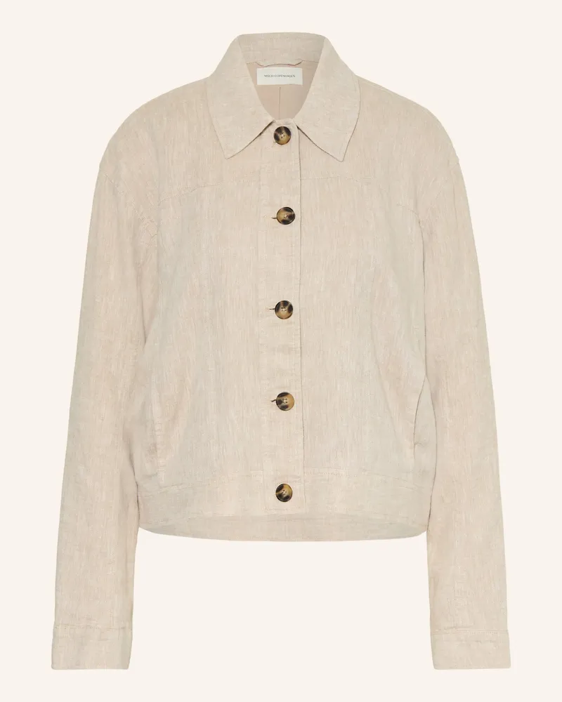 MOSS COPENHAGEN Kastenjacke Mschviana Ginia Mit Leinen beige Beige