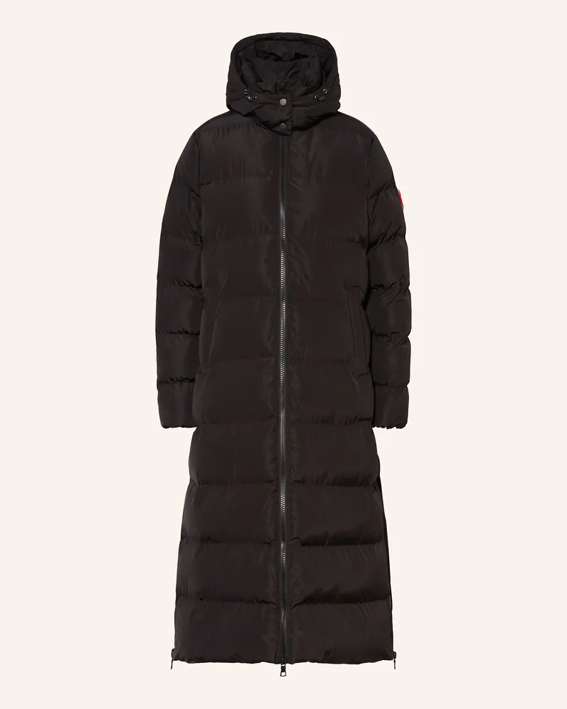 No. 1 Como Steppmantel Mit Abnehmbarer Kapuze schwarz Schwarz