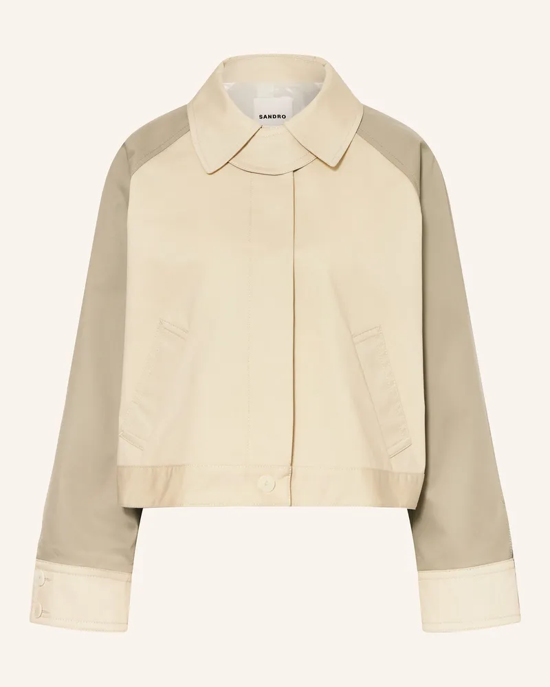 Sandro Trench-Jacke Creme