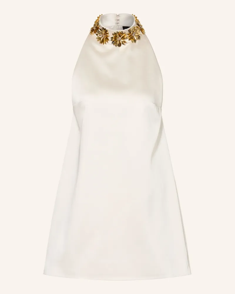 Retrofête Cocktailkleid GIACINTA mit Schmucksteinen Creme