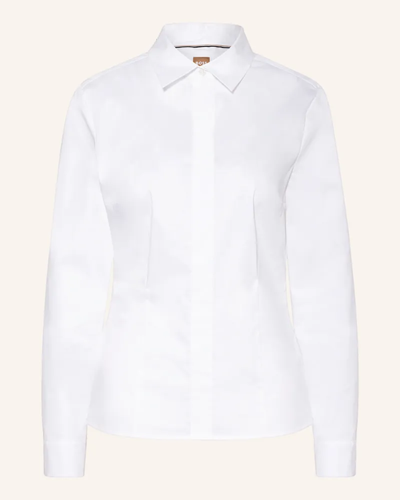 HUGO BOSS Blusenshirt BASHINAH Weiss