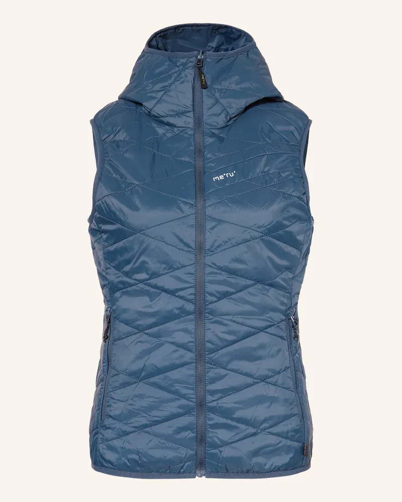 me°ru' Steppweste ITHARI zum Wenden Dunkelblau