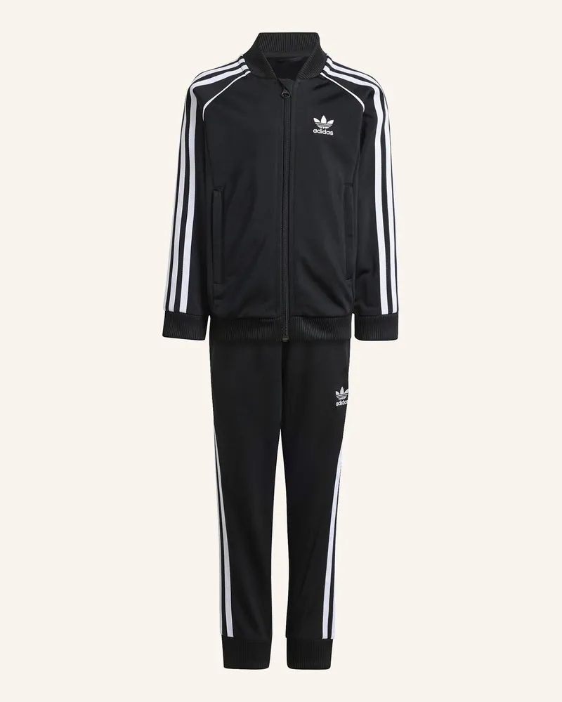 adidas ADICOLOR SST KIDS TRAININGSANZUG Schwarz