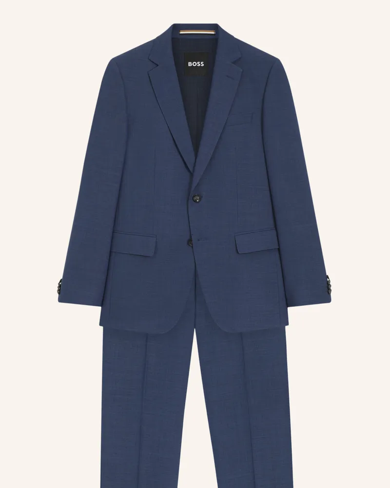 HUGO BOSS Business Anzug H-HUGE-2PCS-253 Slim Fit Blaugrau