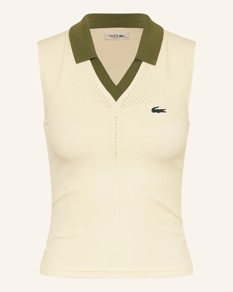 Lacoste Funktions-Poloshirt Ecru