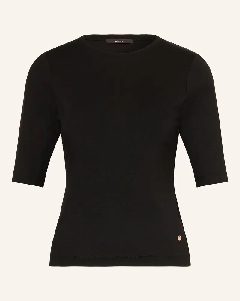 windsor. T-Shirt schwarz Schwarz