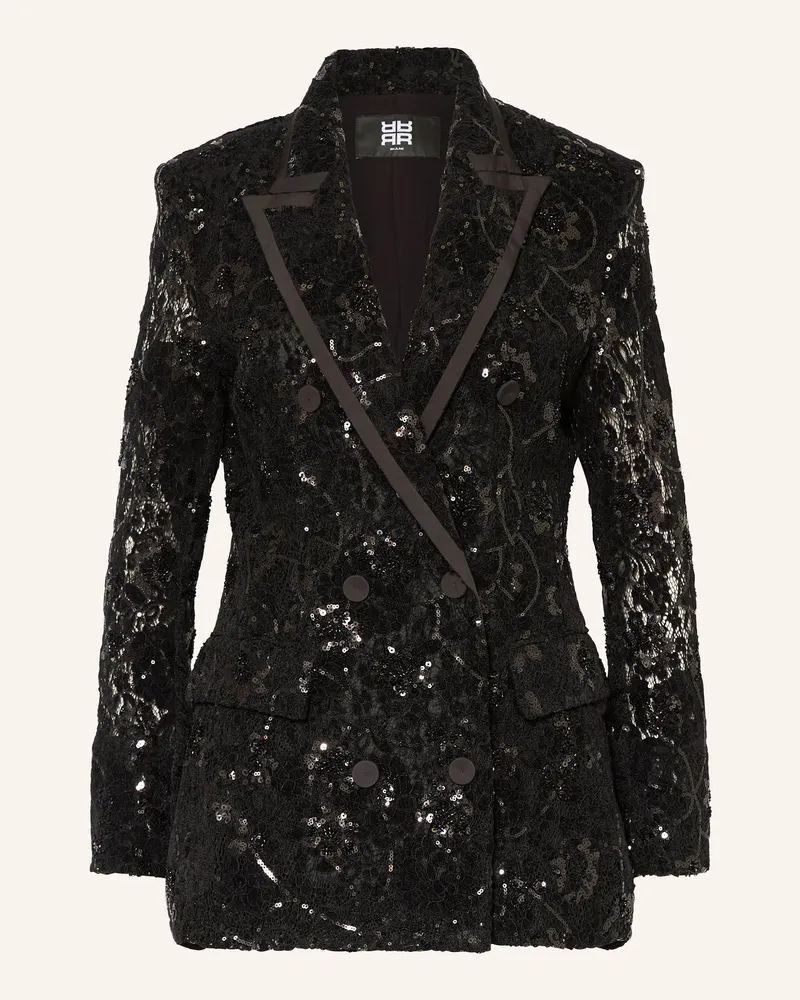 Riani Spitzenblazer mit Pailletten Schwarz