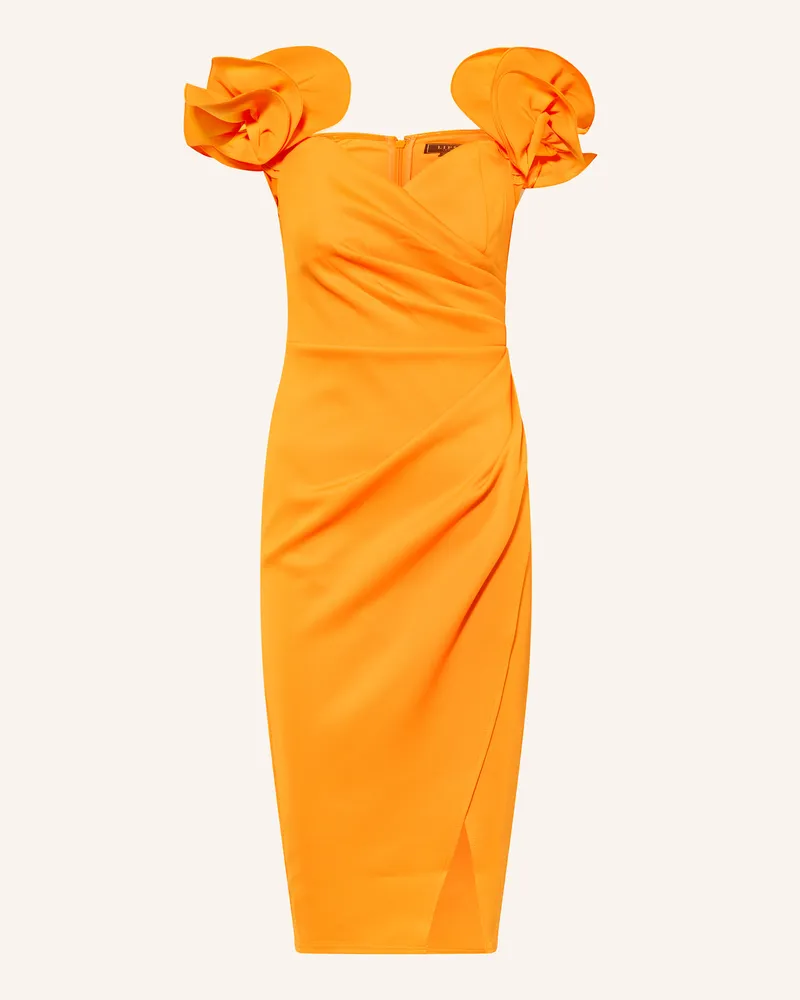 Lipsy  Cocktailkleid mit Volants Orange